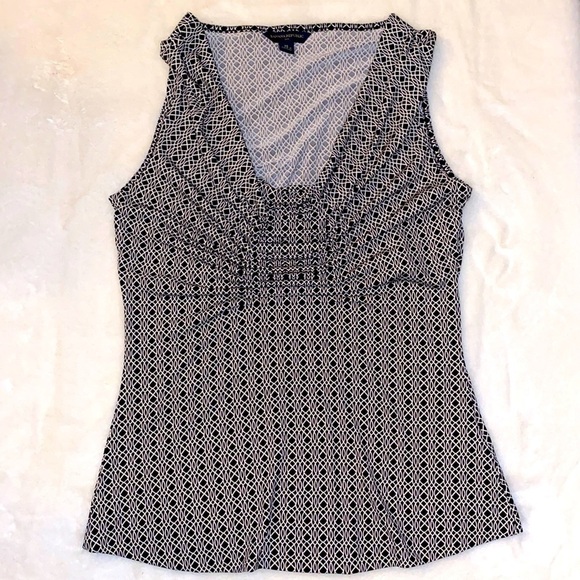 Banana Republic Ruched Scoop Draped Neck-Line Tank - Picture 1 of 7